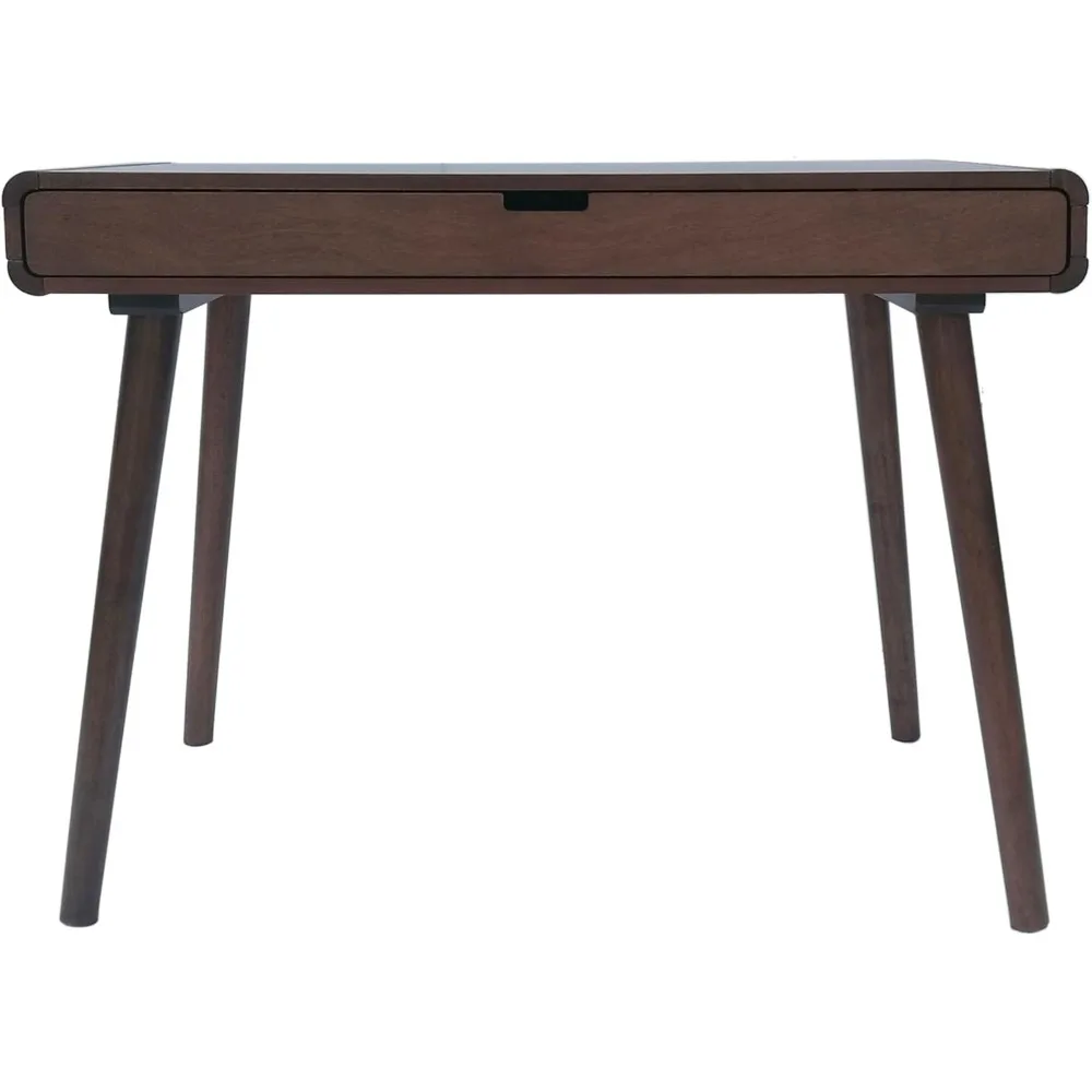 

Mid-Century Rubberwood Writing Desk, Medium Brown