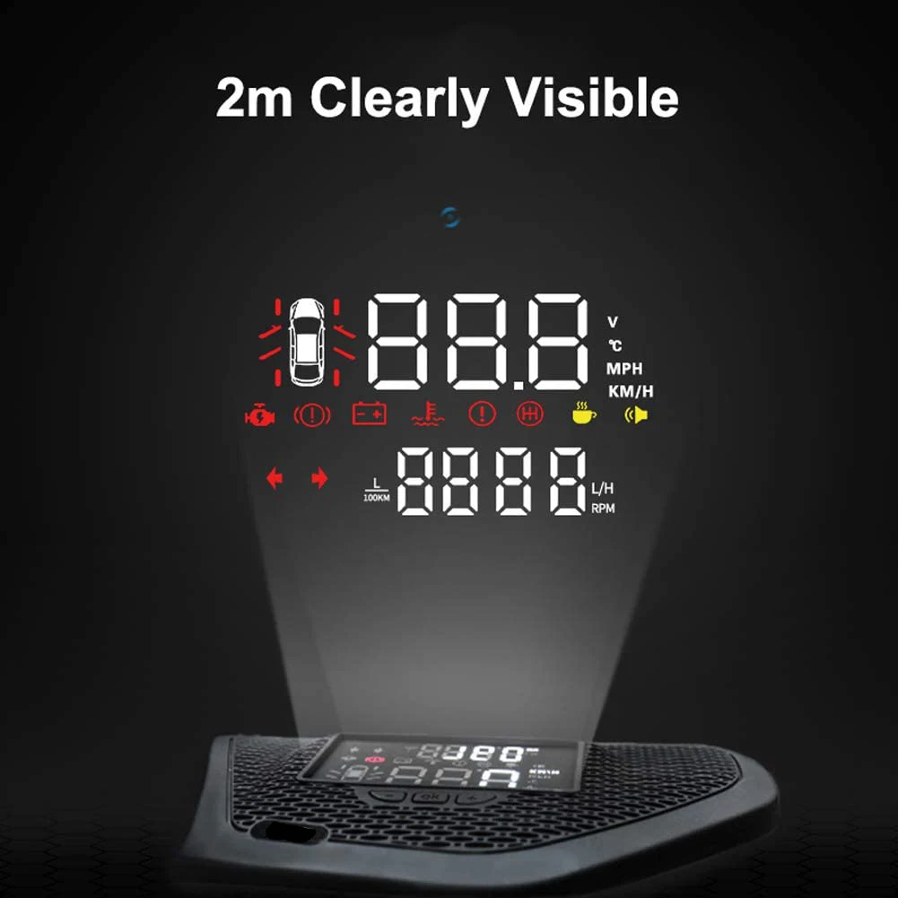 

Classy-Car Head Up Display HD Projector Screen HUD Overspeed Alarm For Jeep Wrangler JL 2018 2019