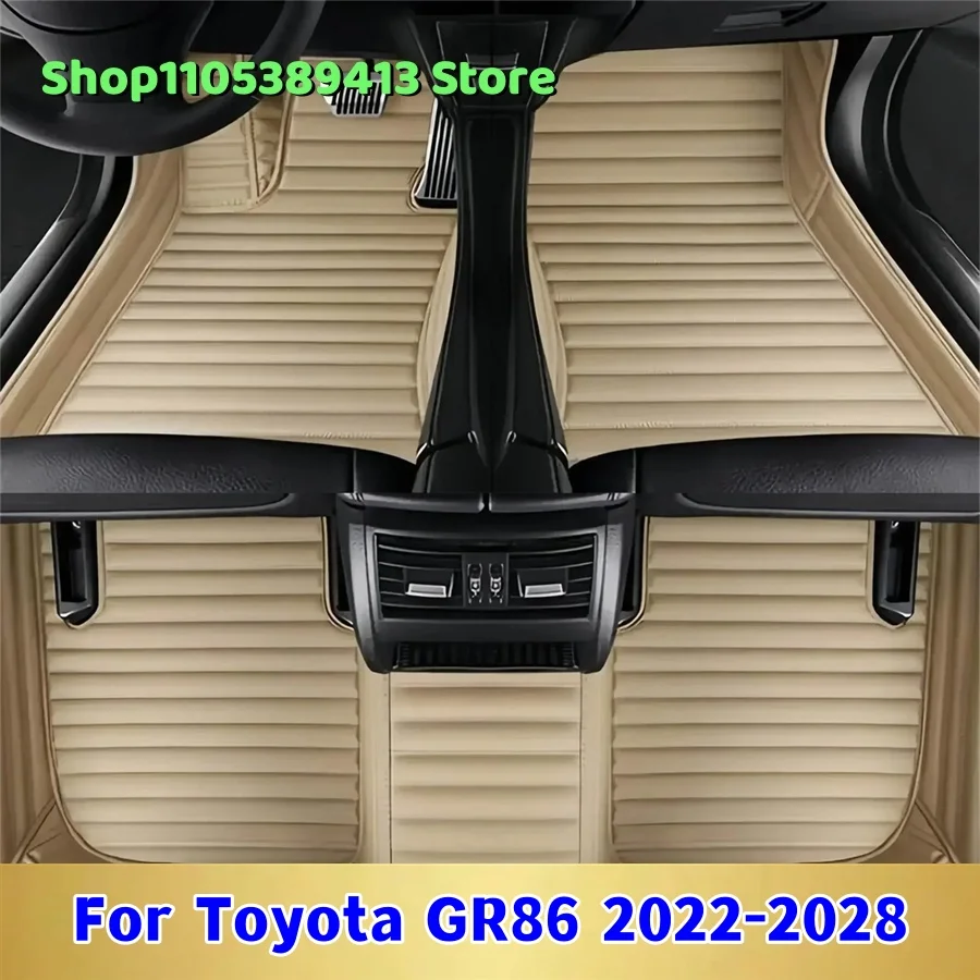 

Mats Carpets Leather Custom Car Floor Mats For Toyota GR86 2022 2023 2024 2025 2026 2027 2028 Car Mat Accessories