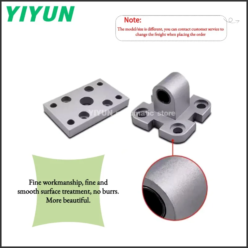 1pc ADVU-12-CA ADVU-12/16/20/25/32/40/50/63/80/100-CA CB FA LB Fit For ADVU Series Cylinder Accessories YIYUN Pneumatic Store