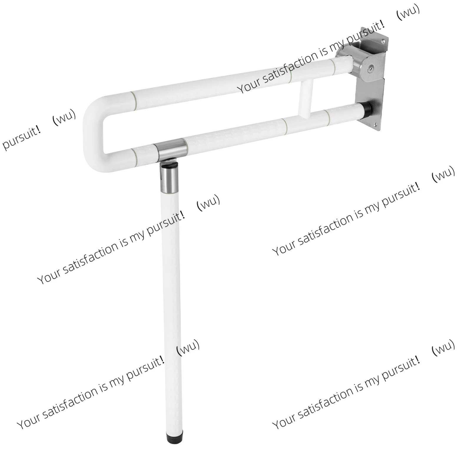 

27.56" Tub Handrail – Foldable, Antibacterial ABS, Stainless Steel, 220 lbs Weight Capacity, Noctilucent Rings for Easy Night