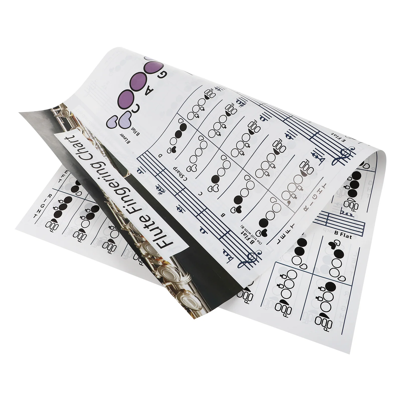 

Flute Note Chart Flute Chord Learning Reference Coated Paper Material Easy to Use for Quick Mastery Chord Poster