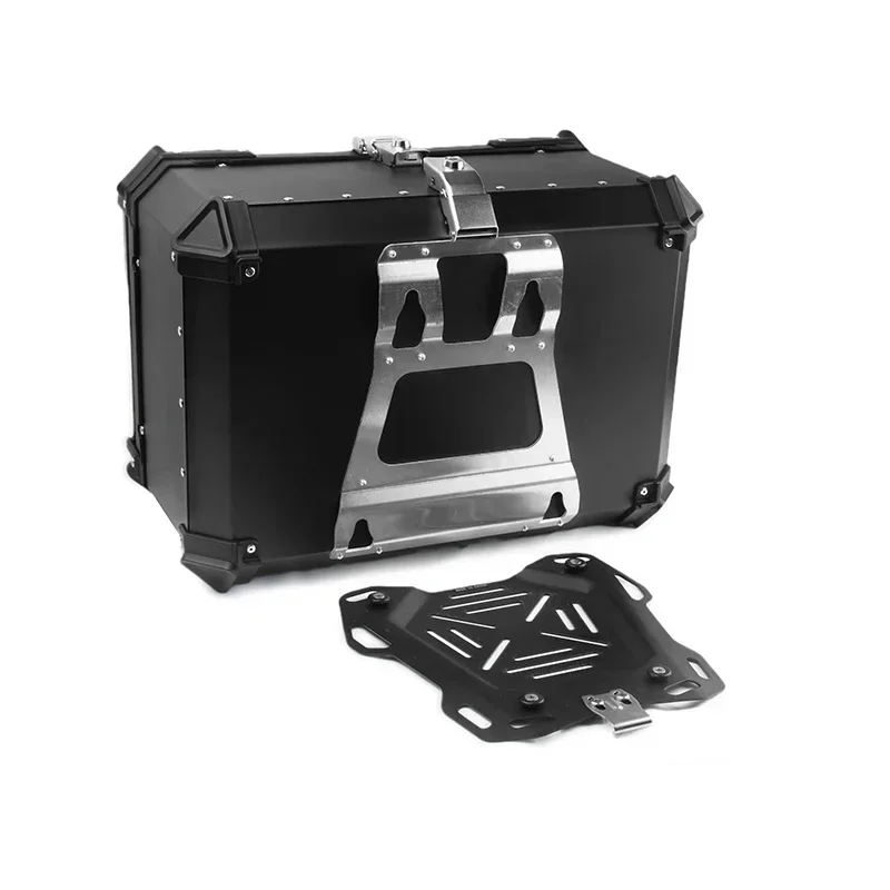 65L Motorcycle Tail Box, Aluminum Alloy Top Case for Motorcycle, Easy Install Luggage, Large Capacity Storage