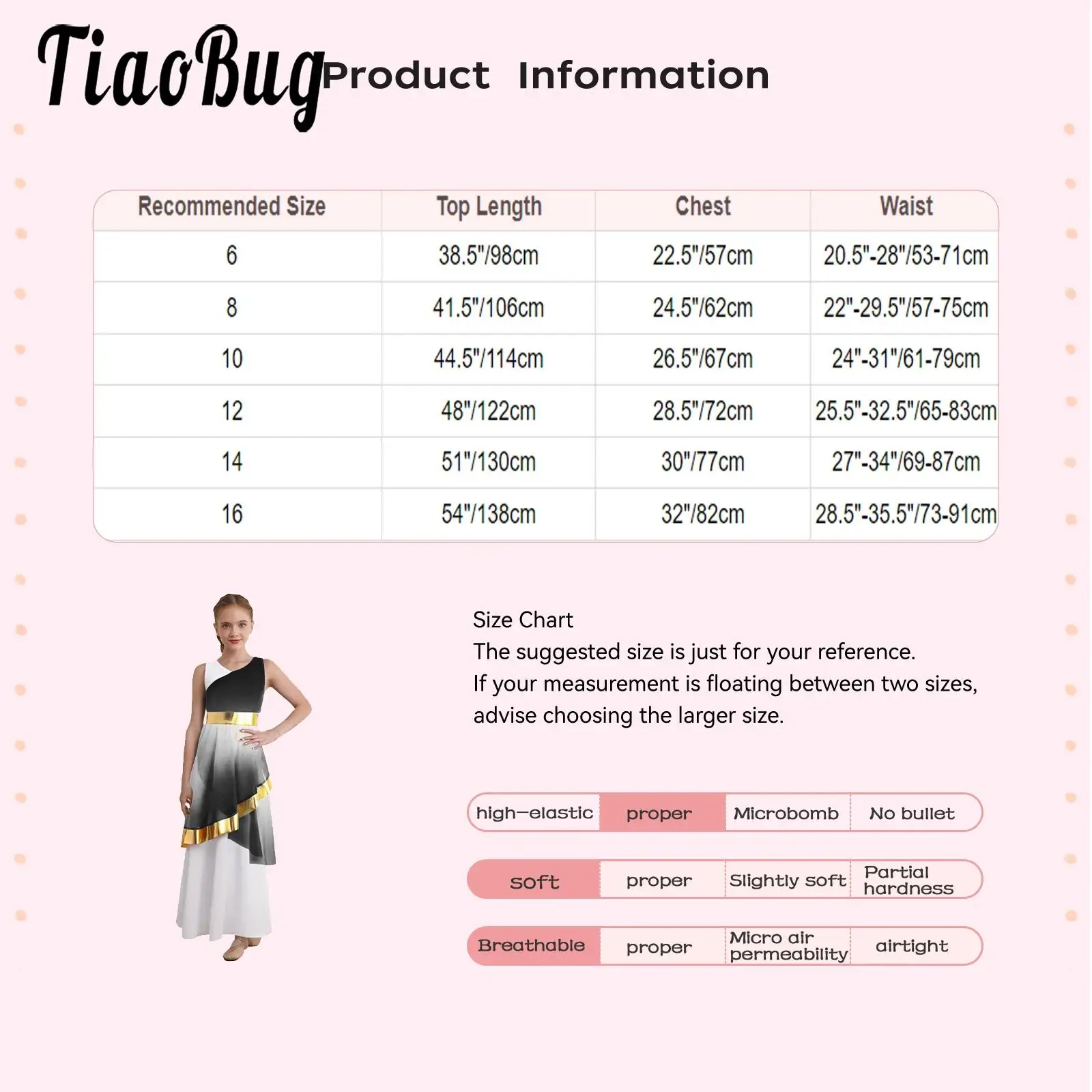 

Kids Girls Praise Lyrical Dance Performance Costume Worship Maxi Dress Sleeveless Gradient Color Asymmetrical Mesh Layer Dress