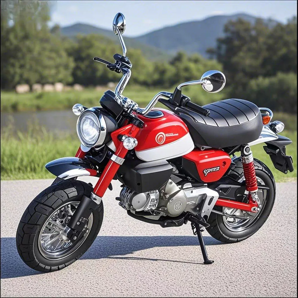 

1:9 Honda Monkey Kawasaki ZX-10R Motorcycles Car Toys Models Light Music Shock Absorption Miniature Vehicles Kids Festival Gifts