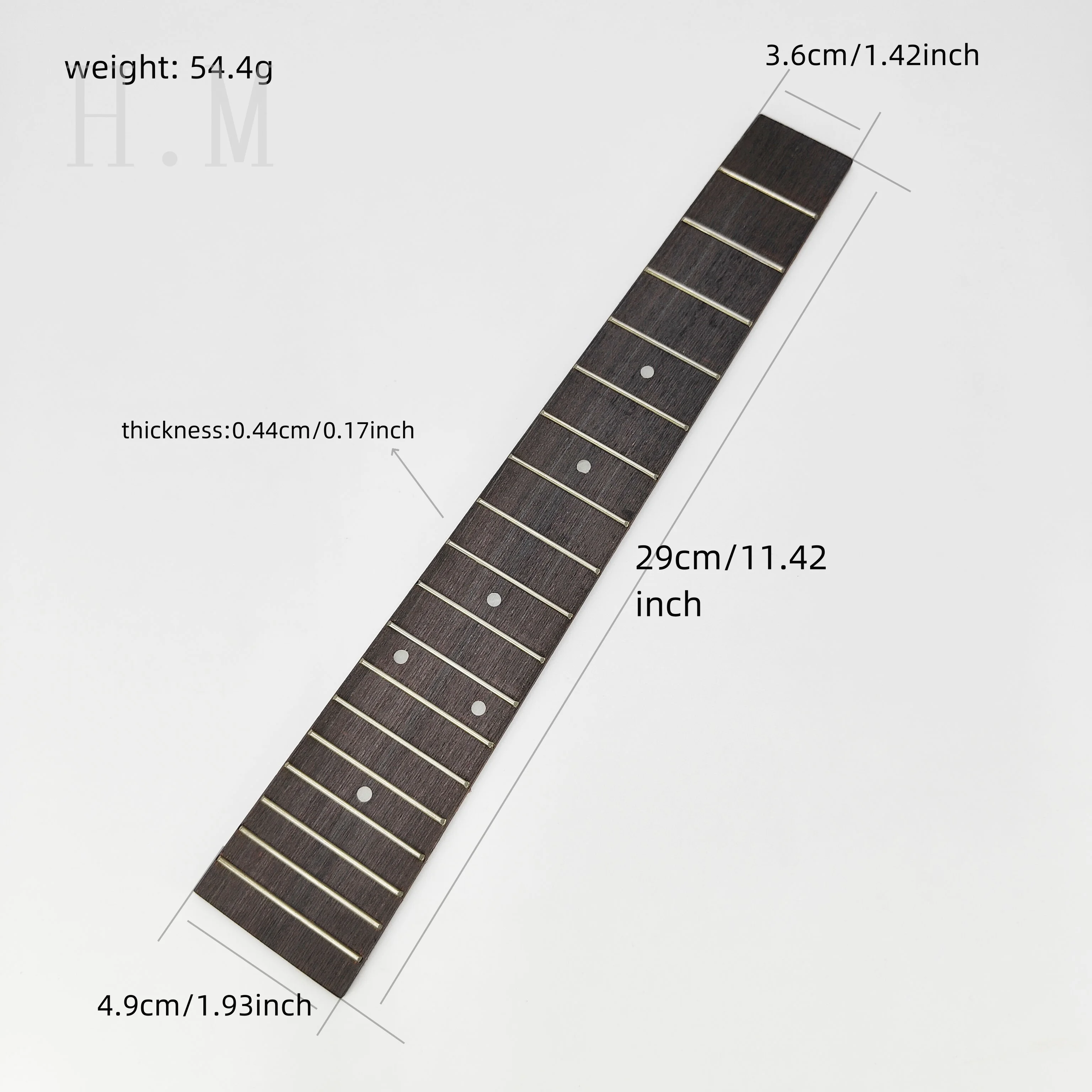 1pc Ukulele fretboard Ukulele 26 Inch 18 Fret Tenor Ukulele Fretboard Neck Set Rosewood Wood for 4 String Musical Instrument image 6