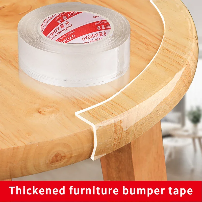 Single sided nano tape waterproof and mildew proof transparent acrylic tape washable and reusable kitchen and bathroom supplies