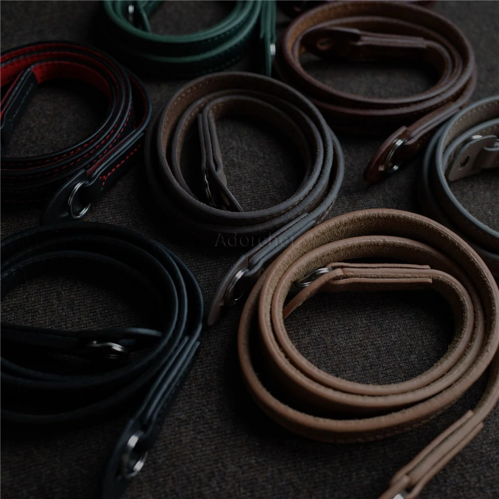 125cm Handmade Genuine Leather Camera Strap for Leica Fuji Sony Nikon Canon Camera Shoulder Sling Belt