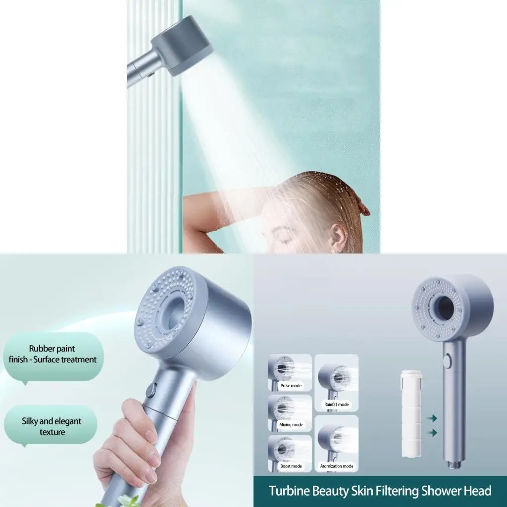

Multifunctional Shower Sprays Head 5 Sprays Modes Water Saving Shower Head