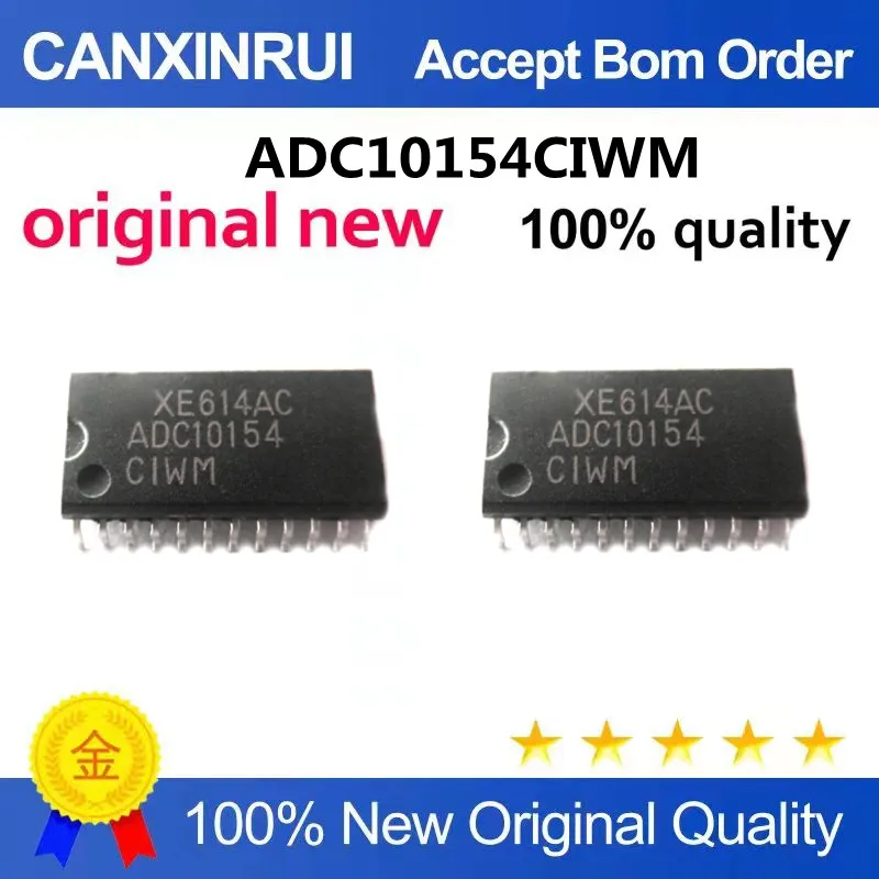 

ADC10154CIWM analog-to-digital converter multiplexer IC SOP-24 package quality assurance