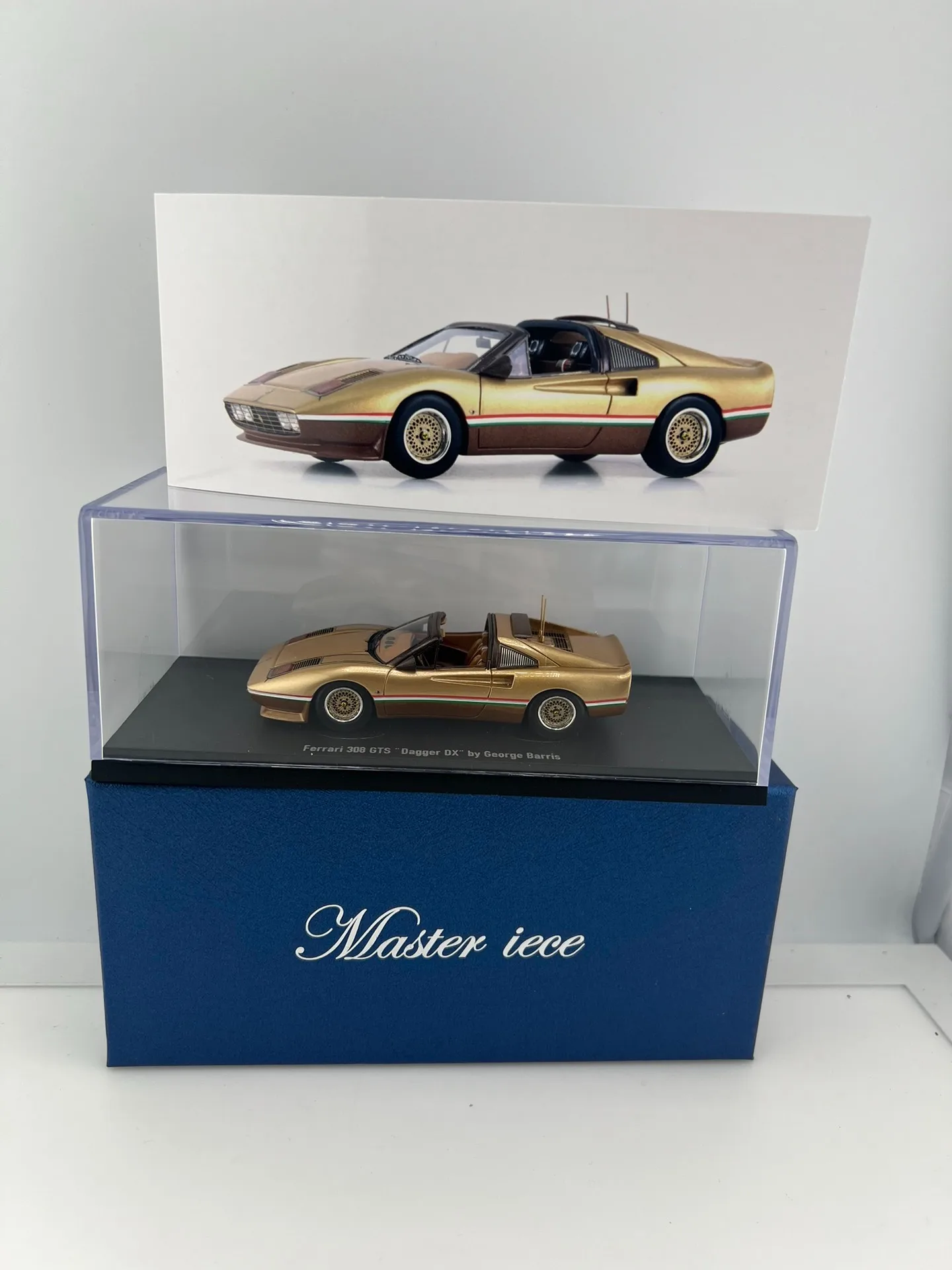 

Diecast Masterpiece 1/43 Scale Two-door Convertible Ferrari 308 GTS DX Resin Car Model Collectible Toy Gift Souvenir