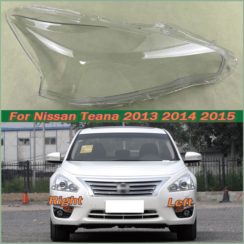 

For Nissan Teana 2013 2014 2015 Headlight Cover Transparent Mask Headlamp Lamp Shell Lens Replace Original Lampshade Plexiglass