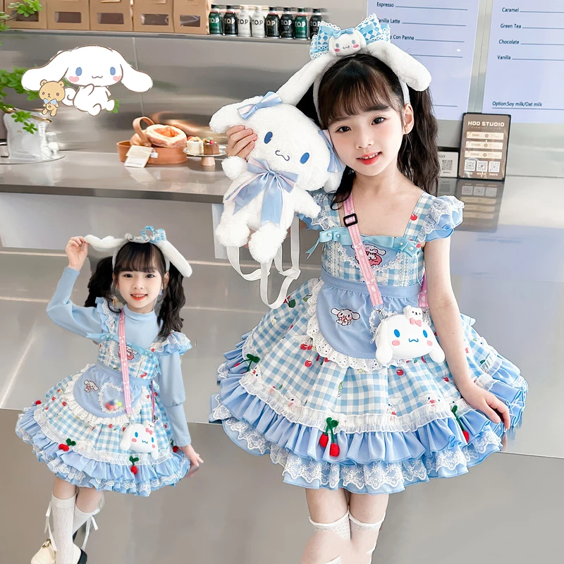 

Cinnamoroll Lolita Dress Performance Costume Skirt Party Clothes Princess Skirt Girl's Clothes Cartoon Birthday Christmas Gift