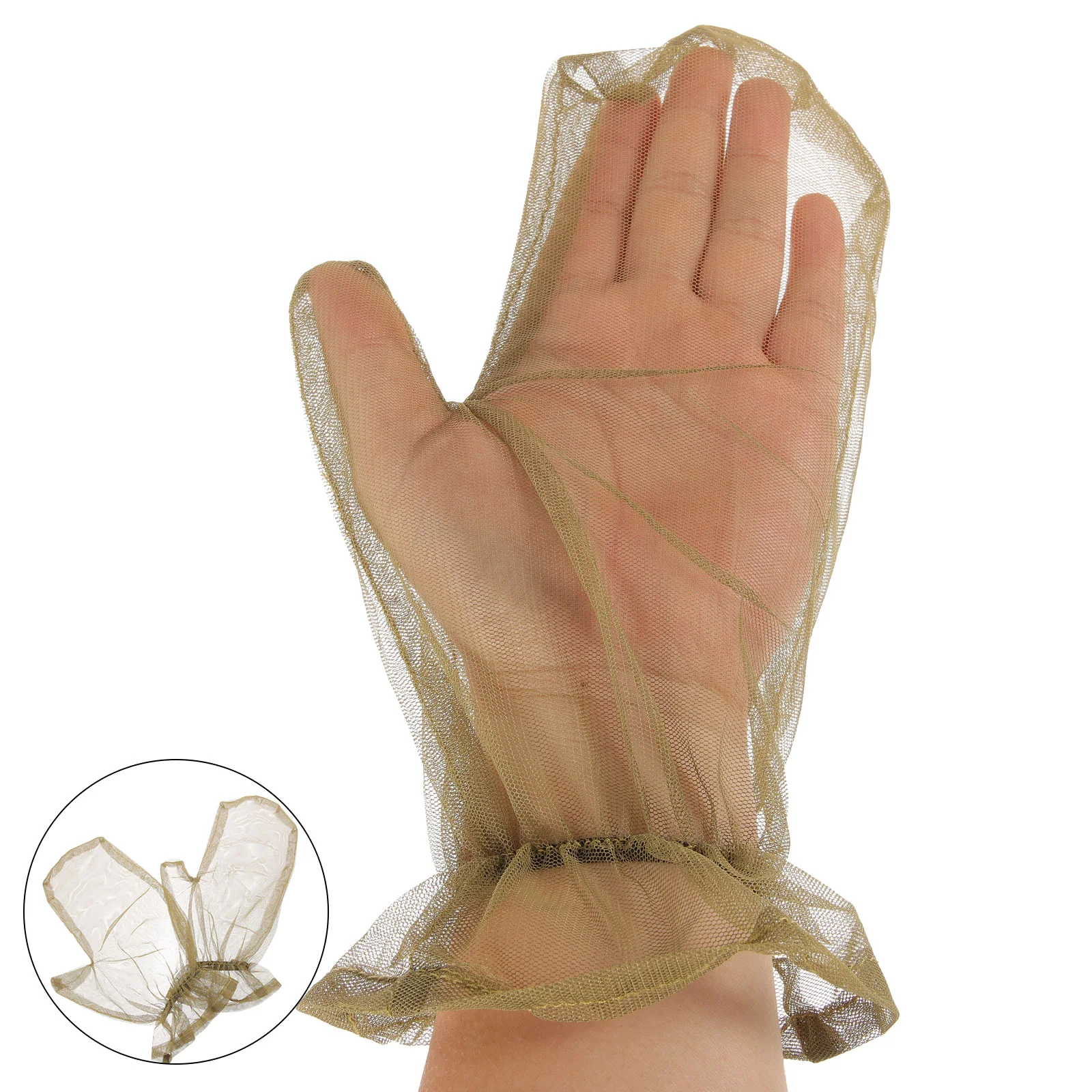 Outdoor Mesh Anti-mosquito Gloves Work Garden Jungle for Planting Gardener Household Beekeeping