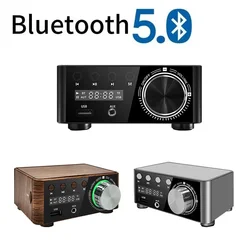 Mini Audio HiFi Bluetooth 5.0 Power Class D Amplifier TPA3116 Digital Amp 50W*2 Home Audio Car Marine USB/AUX IN