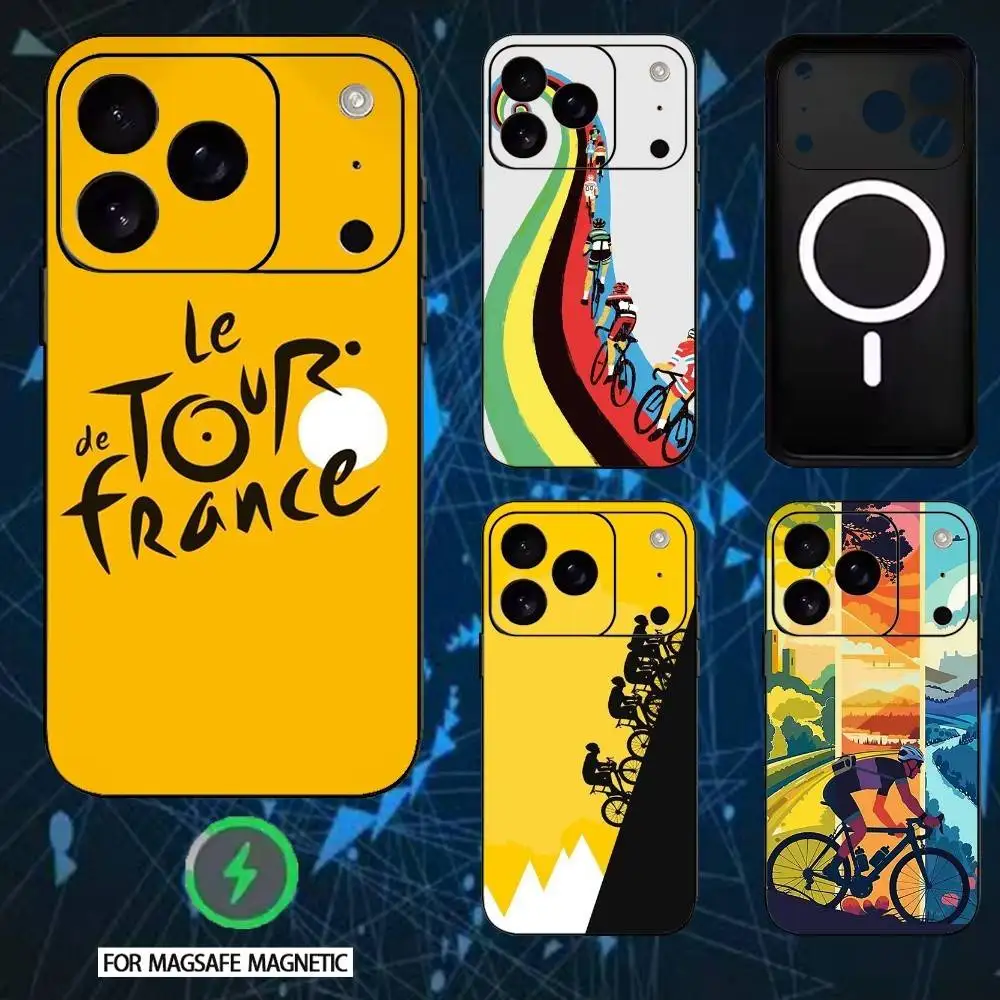 

T-Tour De France 2025 Phone Case For iPhone 17,16,15,14,13,12,Plus,Pro,Max for Magsafe Magnetic Wireless Charging