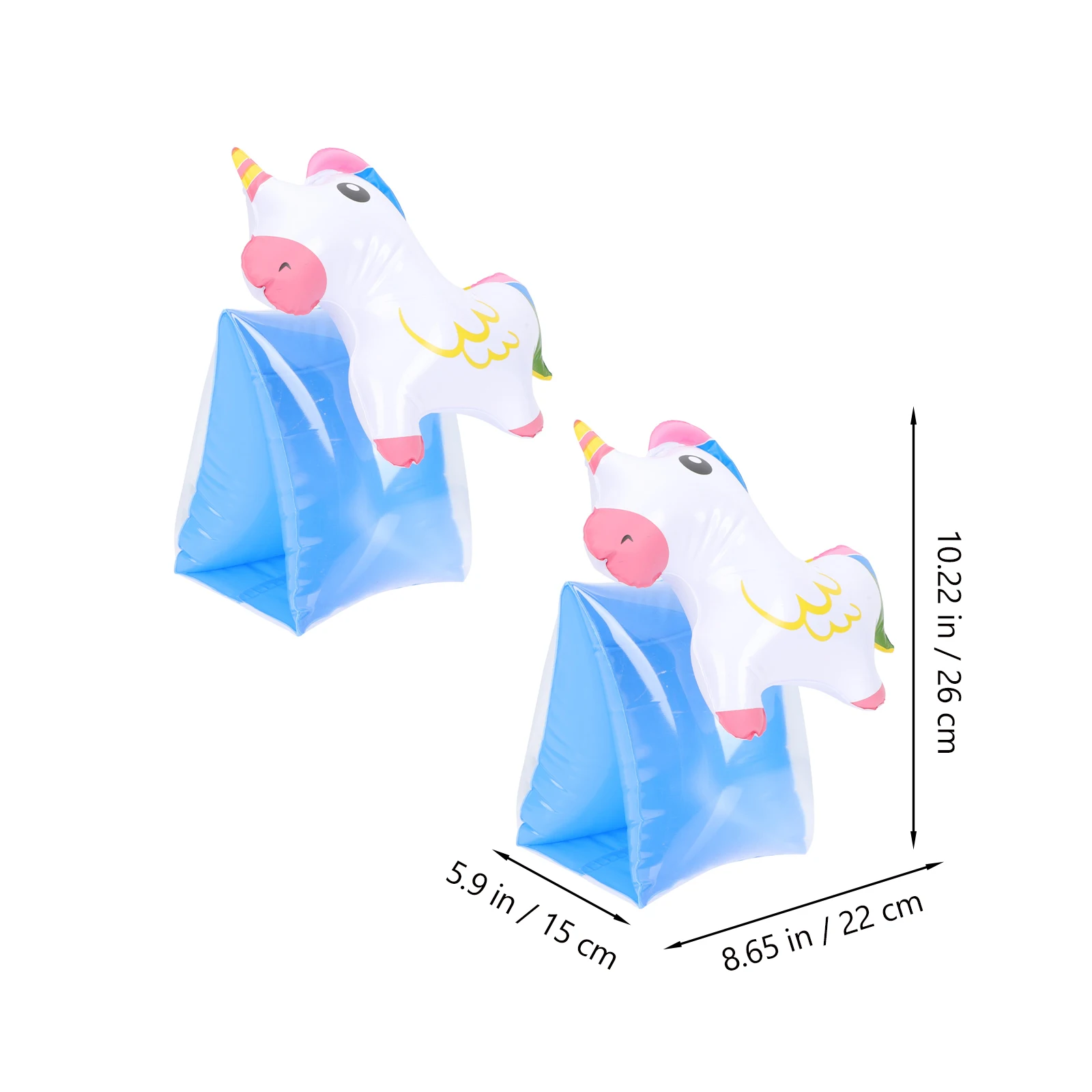 

2 Pcs Swimming Float Sleeves Arm Rings Armband Kids Floaties Inflatable Pvc Bands Floater