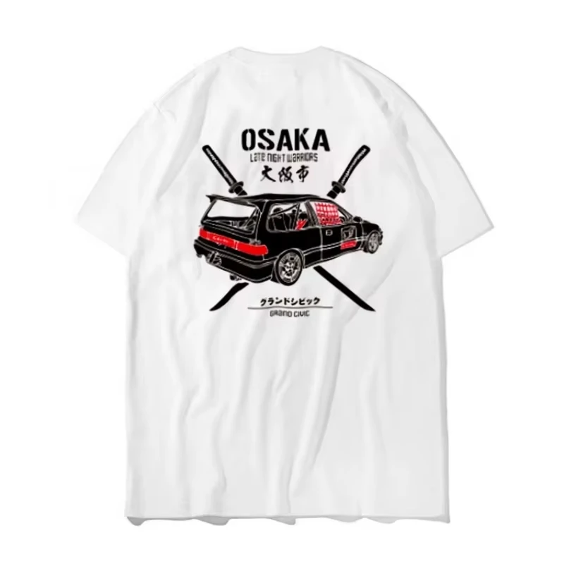 

Honda Trendy Hot Items Civic EK EF9 Hanshin Highway Capital High T-shirt Breathable Sweat Absorption Men's T-shirt Motorcycle T