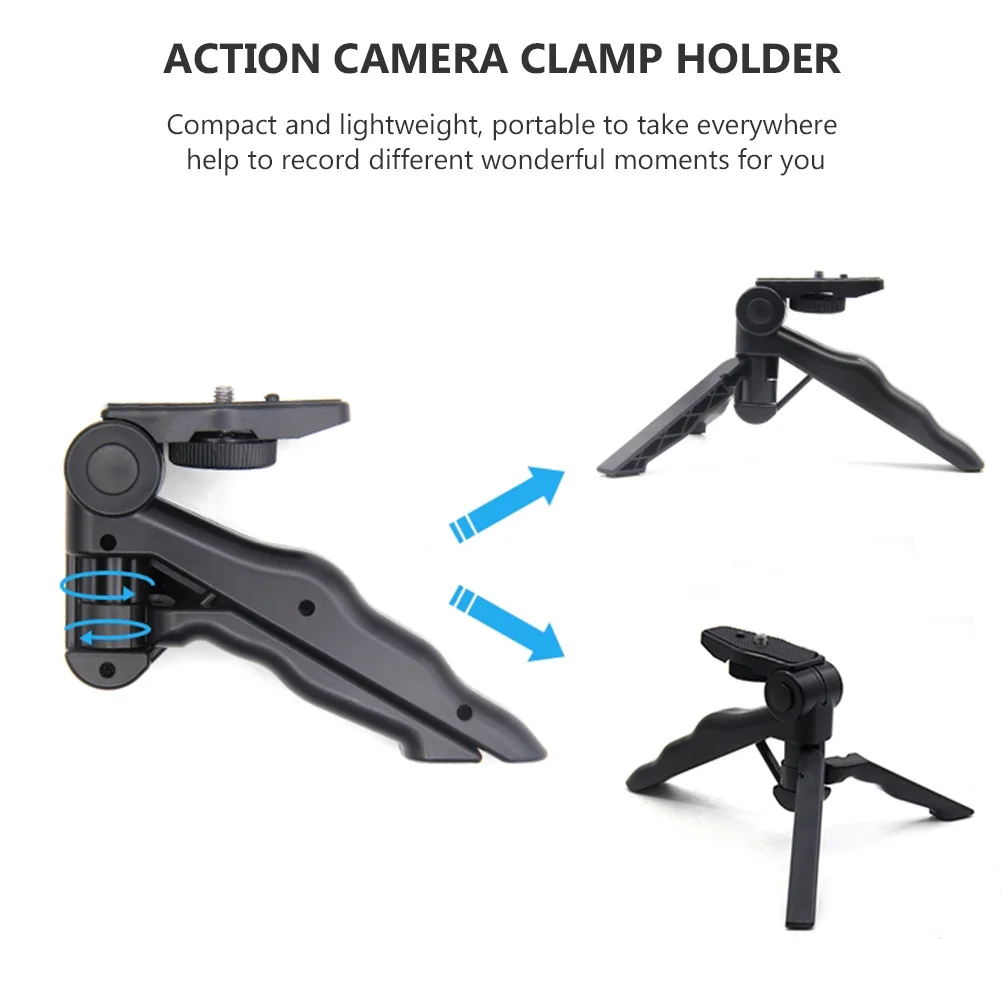 

2Pcs Handheld Tripod Flexible Phone Mount Adjustable Angle Mini Camera Stand Selfie Holder Travel Mini Action Camera Holder