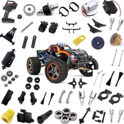 Gear Servo Telecomando Tazza dello sterzo Collegamento Cuscinetto Braccio Trasmissione a nove ossa per WLtoys 104009   Pezzi di ricambio per auto RC