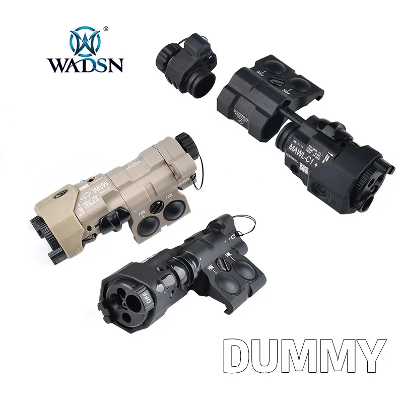 WADSN Tactical MAWL PEQ NGAL DUMMY Laser For Picatinny Rail Model Ornament Wargame Cosplay