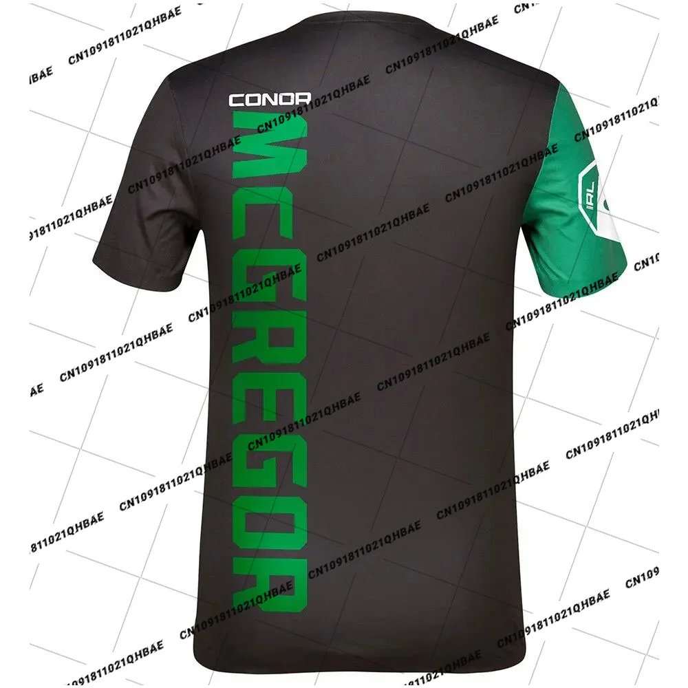 MMA 329 Fighting Night New Conor McGregor Retro Boxing Octagonal Cage Sports Herren-T-Shirt, übergroßes, schnell trocknendes Trainings- und Fitness-Top – Detail 2