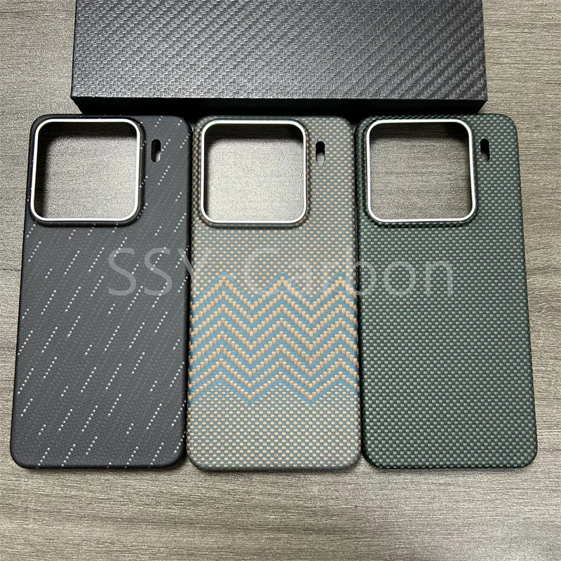 

Real carbon Case For Xiaomi 15 Kevlar Magsafe phone cover, luxury carbon fiber ultra-light ultra-thin protective case 15pro