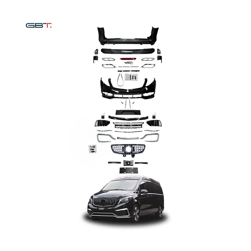 GBT upgrade kit v classe AMG grill mercedes v class w447 body kit for mercedes-benz vito viano metirs 2019-2022