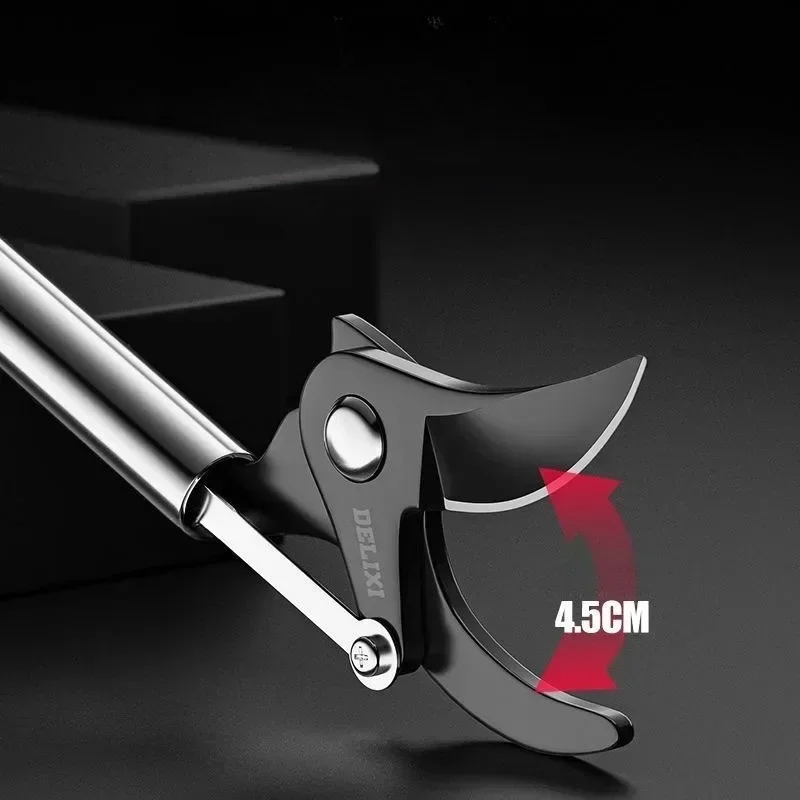 Stainless Steel Upper Air Twig Prune Cut Scissors Extended Stretchable Fruit Tree Pruning Special Scissors Garden Hand Tools