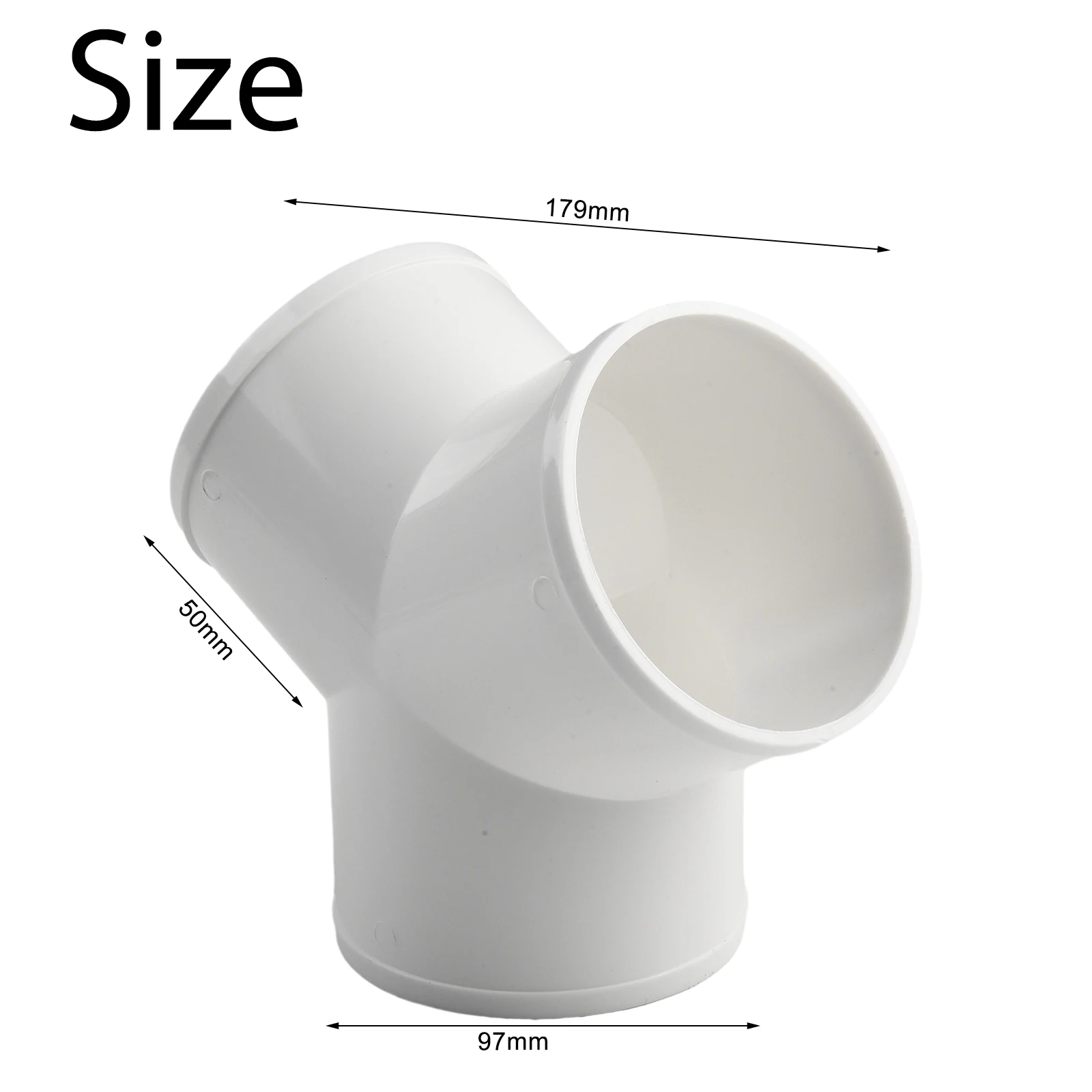 1 قطعة 100 مللي متر القناة T/Y شكل قناة موصل التهوية السريعة أنبوب المشتركة المقرنة 3 طرق الفاصل البلاستيكية تجهيزات أنابيب العادم
