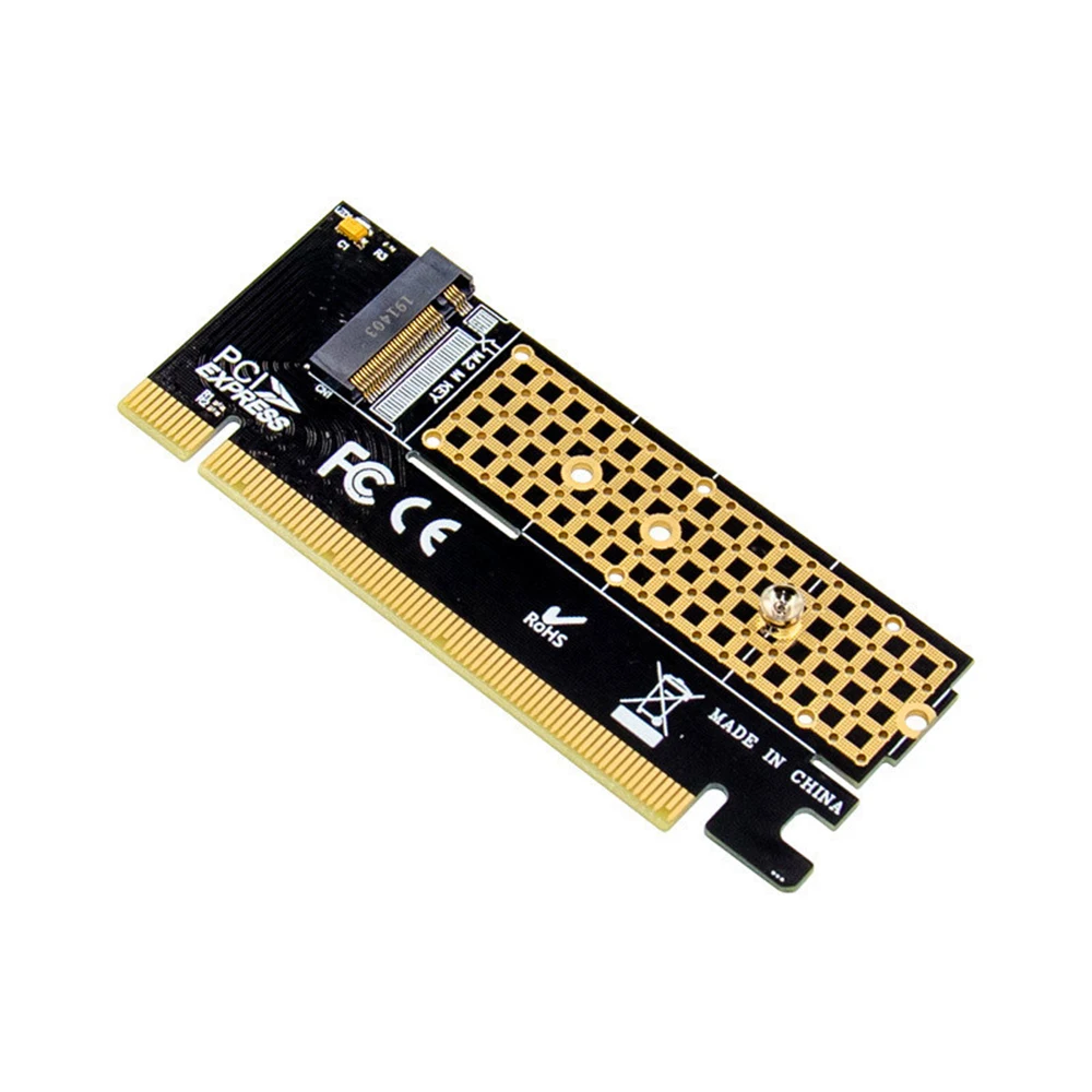 M.2 NVME PCIE to M2 Adapter LED NVME SSD M2 PCIE x16 Expansion Card Computer Adapter Interface M.2 NVMe SSD To PCIE M.2 Adapter