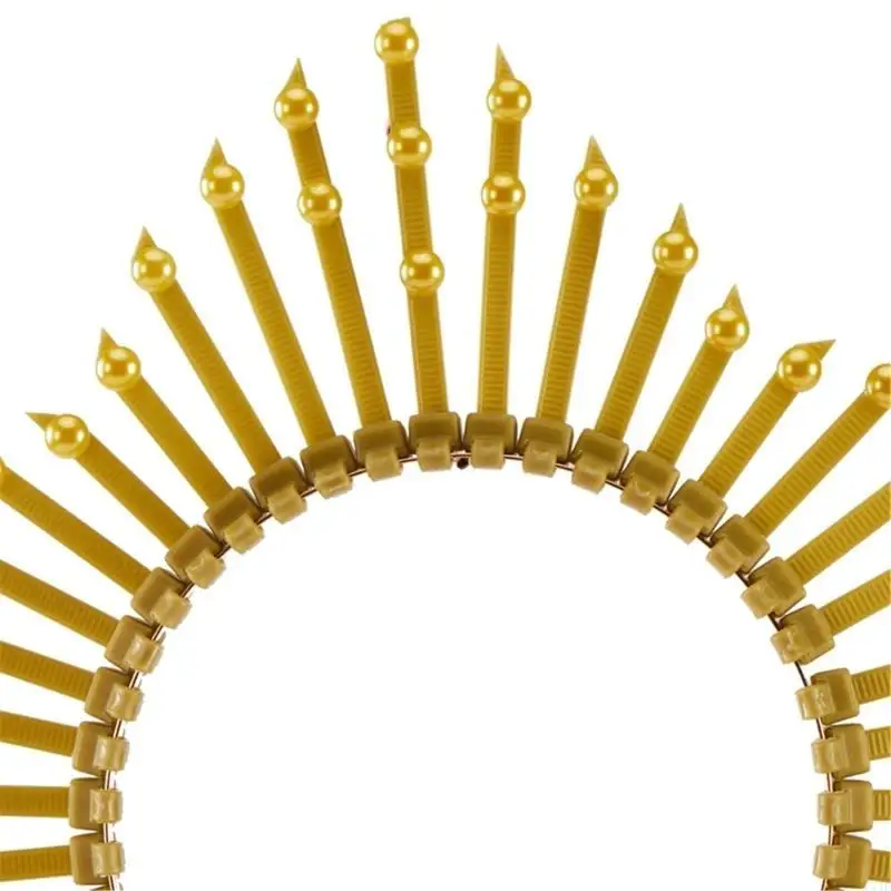 

C71F Formal Headpiece Church Tiaras Crown Headband Women Hair Decorative Crownpiece