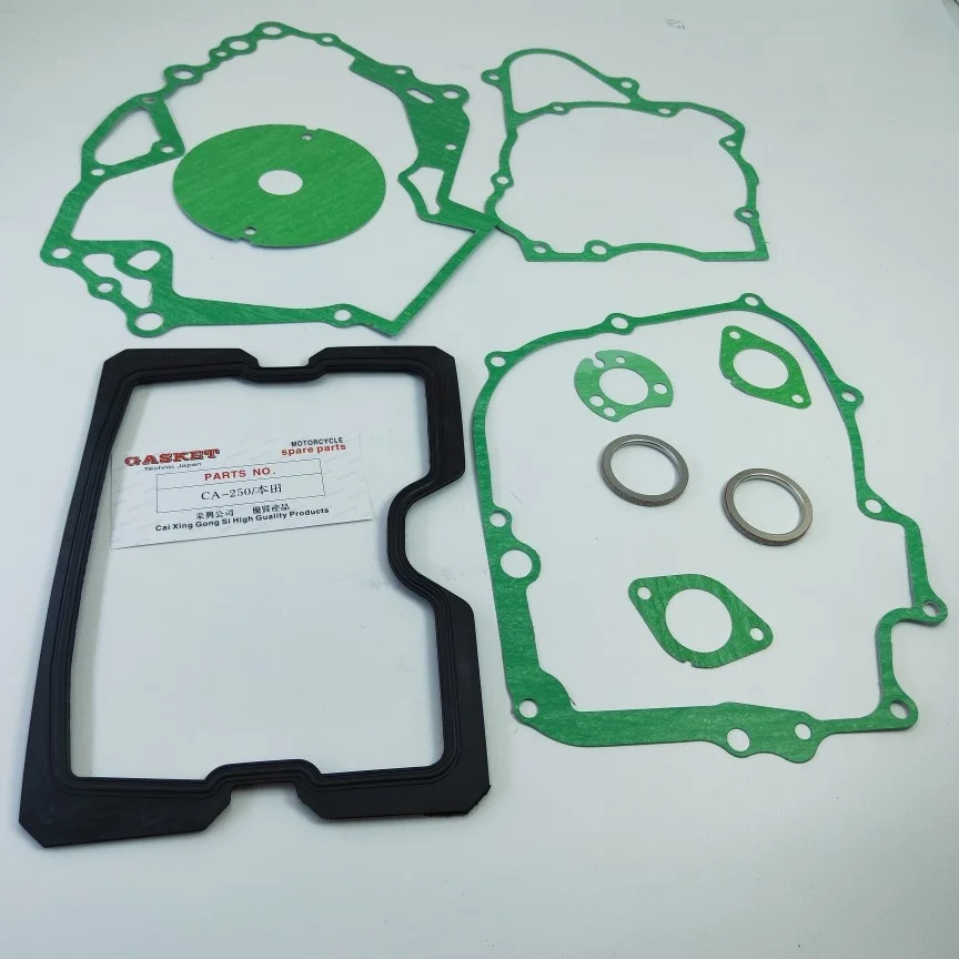 Motorcycle Gasket Kit for Sundiro Lifan Jialing Chunlan Honda CM250 CA250 CB250 DD250 QJ250 250cc 2-Cylinders Engine Case Gasket