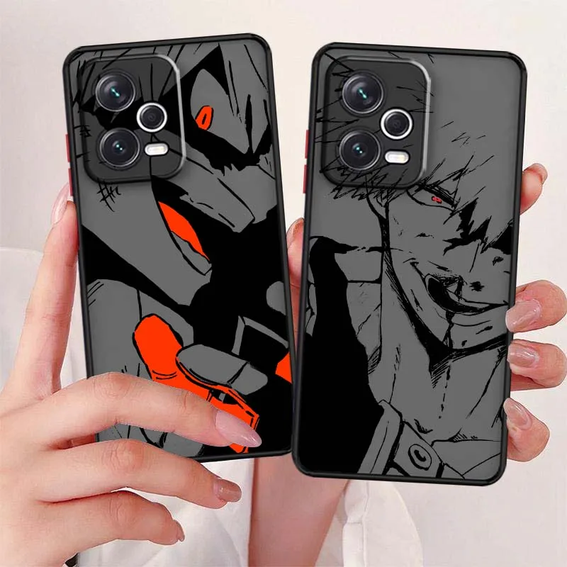 Bakugo Katsuki Cool For Xiaomi Redmi Note 14 13 13R 12T 12 11 11T Pro Plus Turbo Speed Frosted Phone Case Cover