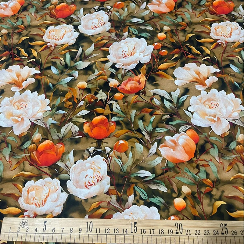 Pure Cotton Poplin Fabric, 3D Flower Pattern, Manual DIY Clothing Sewing, Dress Shirt, 100% Cotton Fabric, Hot Selling