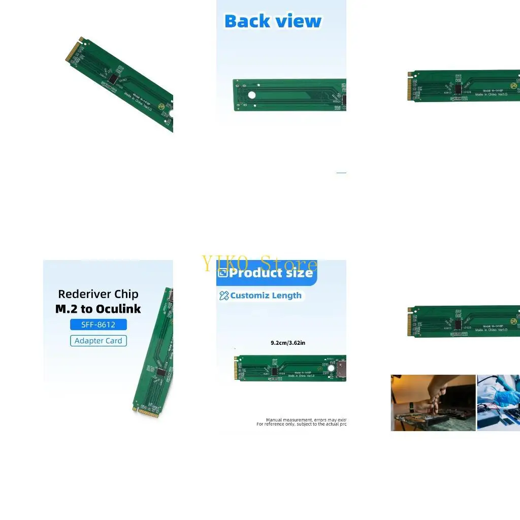 K32C M.2 to SFF8612 Adapter Card PCIE5.0 Card for 14+/16+ 2024 2025 Laptop