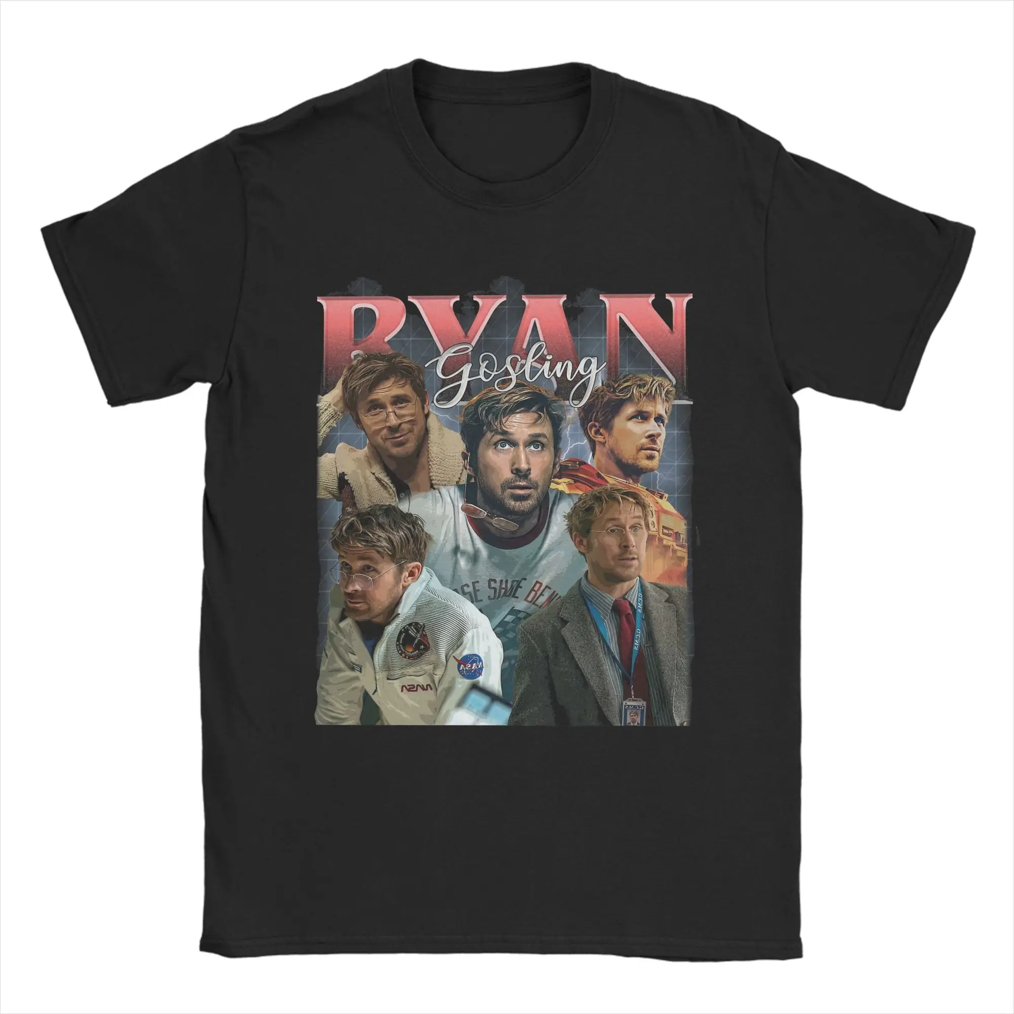 Ryland Grace Project Hail Mary Men's T Shirts Ryan Gosling Amazing Tees Short Sleeve Crewneck T-Shirts Cotton Printed Clothing