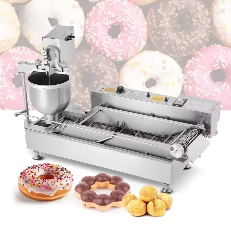 2026 Stainless Steel Doughnut Fryer Machine for Mochi Flower Donut Pastry Making Automatic Donut Maker Bakery Equipment