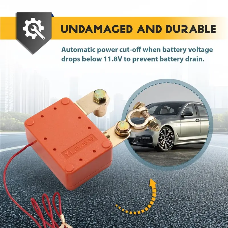 A99F-For Car Battery Power-Off Switch,Automatic 24V/12V 240A Remote Control Battery Disconnect Switch