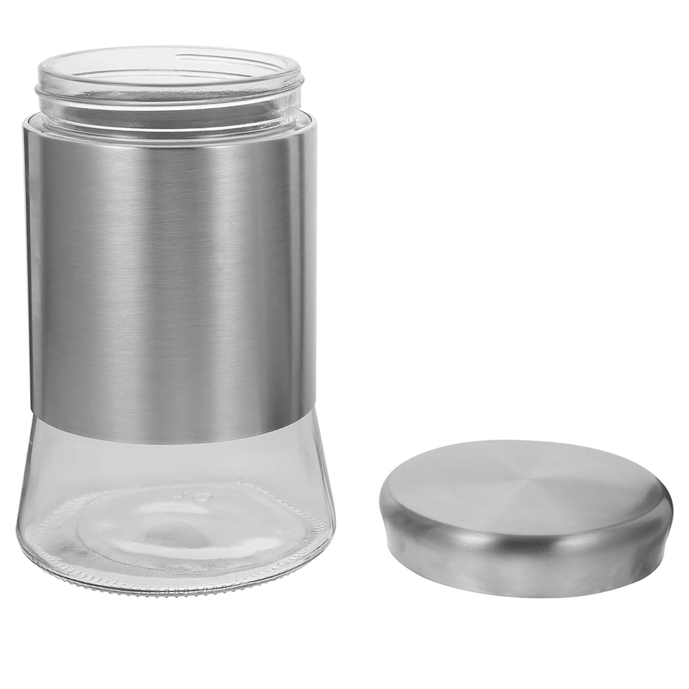 

Stainless Steel Storage Jar Sealed Coffee Canister Kitchen Dried Fruit Container Household Tea Nut Snack Jar Polished