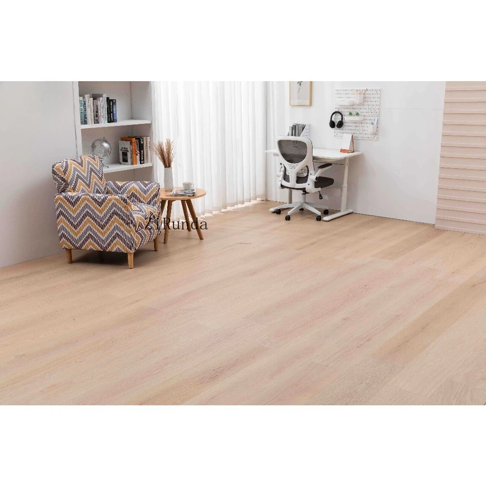 Versión personalizada, chapa de roble blanco, tablero de vinilo, suelo impermeable mixto WSPC VSPC