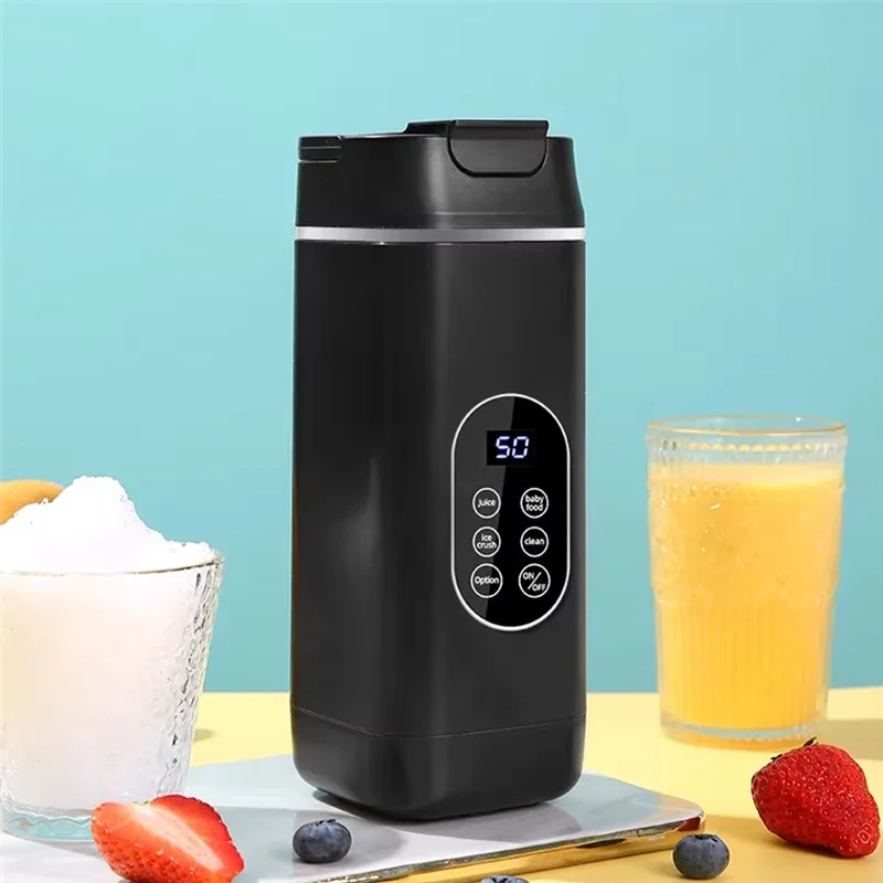

AC39-Multifunctional Juice Maker Machine Portable Electric Blender For Smoothies Compact Design For Travel And Home Use Black