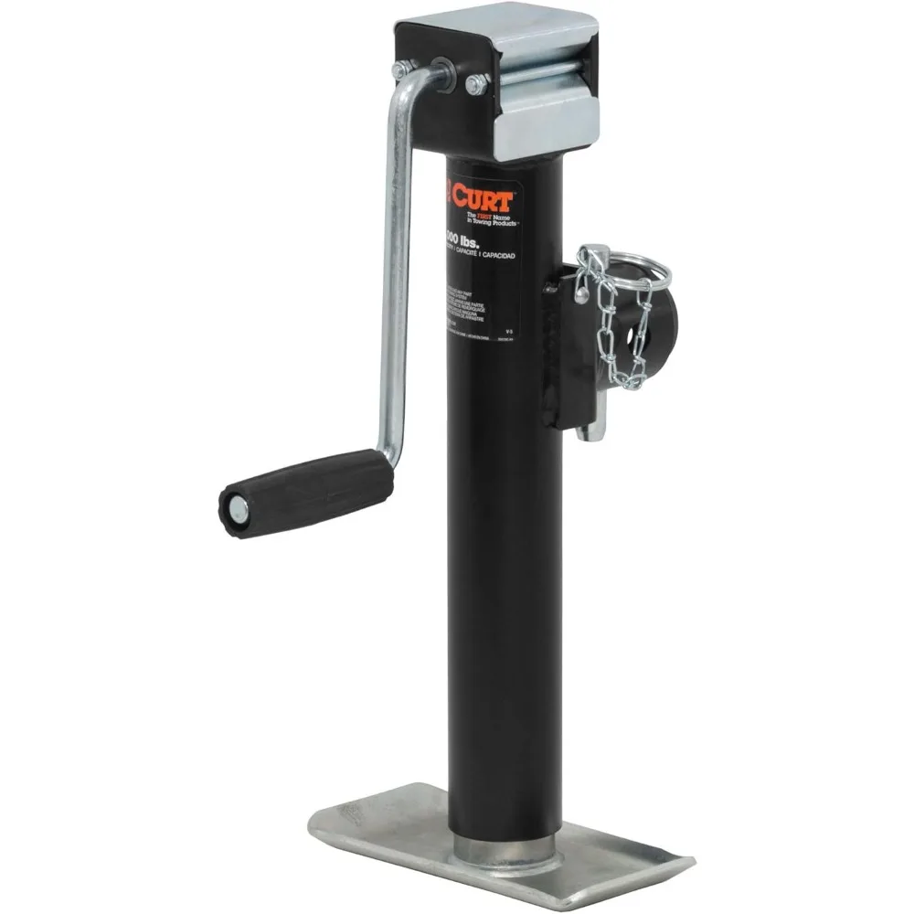 

Weld-On Pipe-Mount Swivel Trailer Jack, 5000 lbs Support Capacity, 10 Inches Vertical Travel