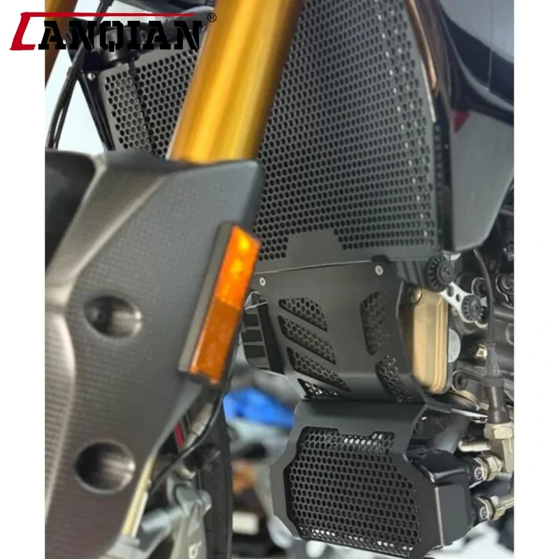 Radiator Guard Cover For Ducati Hypermotard 950 SP RVE 2019-2024 Hyperstrada 939 Hypermotard821 Engine Oil Cooler Protection