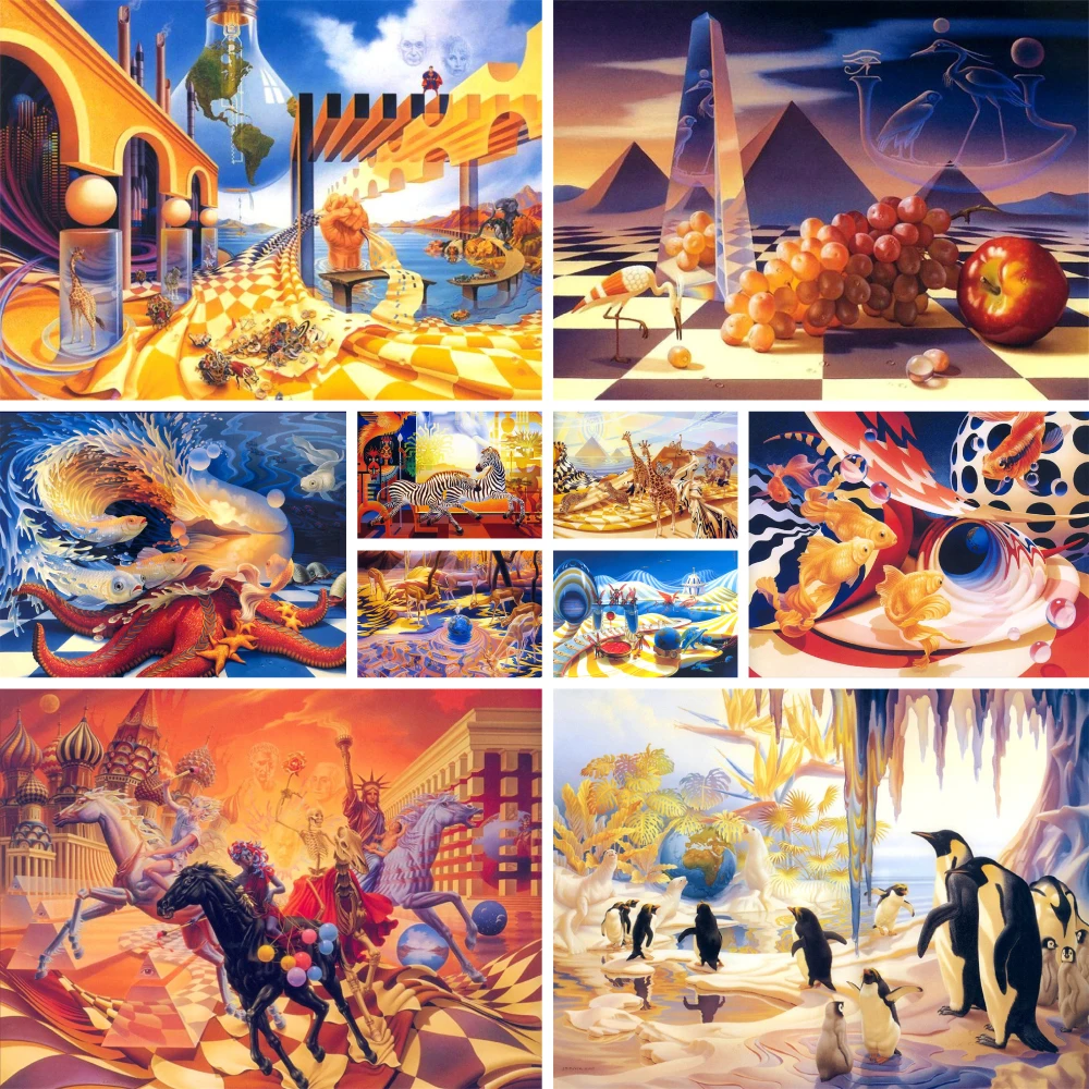 Animal Abstract Coloring By Numbers pacchetto di pittura pitture a olio 40*50 tavole con numeri decorazione da parete per bambini all'ingrosso