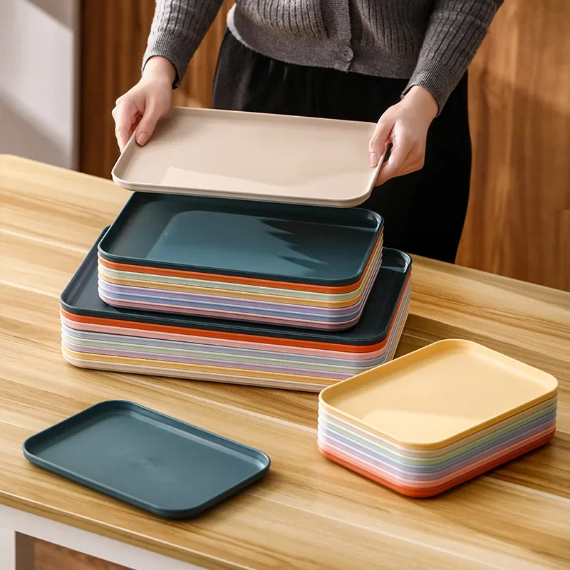Birch Multi Use Large Capacity Serving Tray Plastic Practical Cooking Pan with Wire Rack Wire Mesh Tray Food Wire Sheet Pan Rack image 4