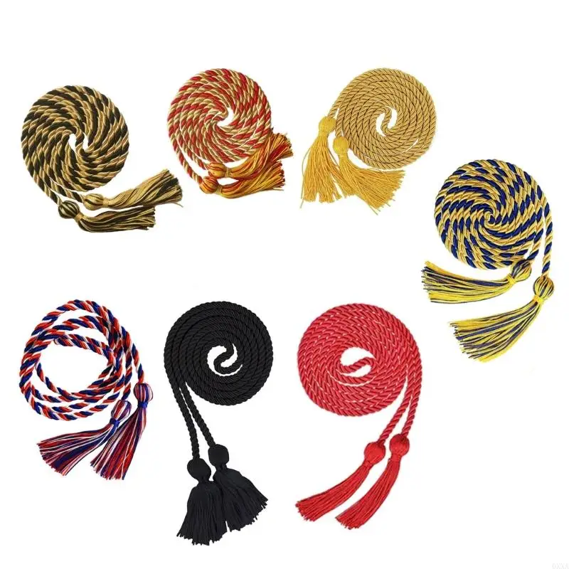 0XXA Polyester Thread Graduation Cord for Graduation Student, 67Inch Graduation Cord