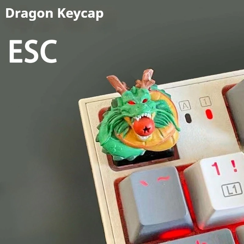 

Колпачки для клавиш в стиле аниме 3D, вторичные божественные колпачки для клавиш с драконом, колпачки для механической клавиатуры, китайская культура, дракон, колпачки для рукоделия ручной работы