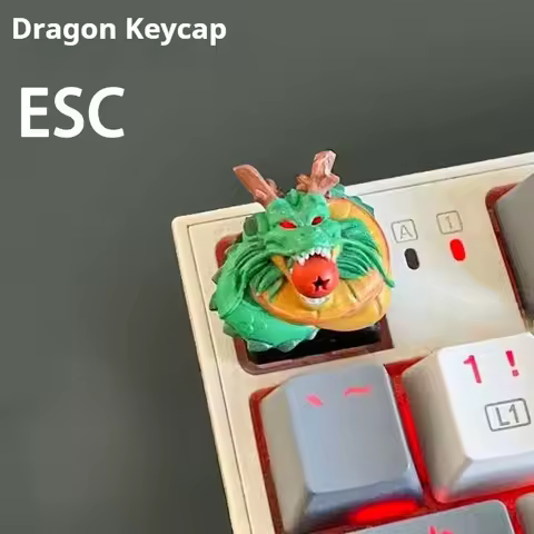 Anime Keycap 3D Secondary Divine Dragon Custom Keycaps for Mechanical Keyboard Caps China Culture Dragon Handmade Artisan Keycap