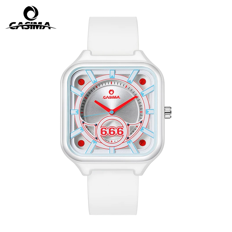 CASIMA Silicone Strap Sports Watches, Students Watches Couple Watches Quartz Movement, Waterproof, Model CS2152-1036